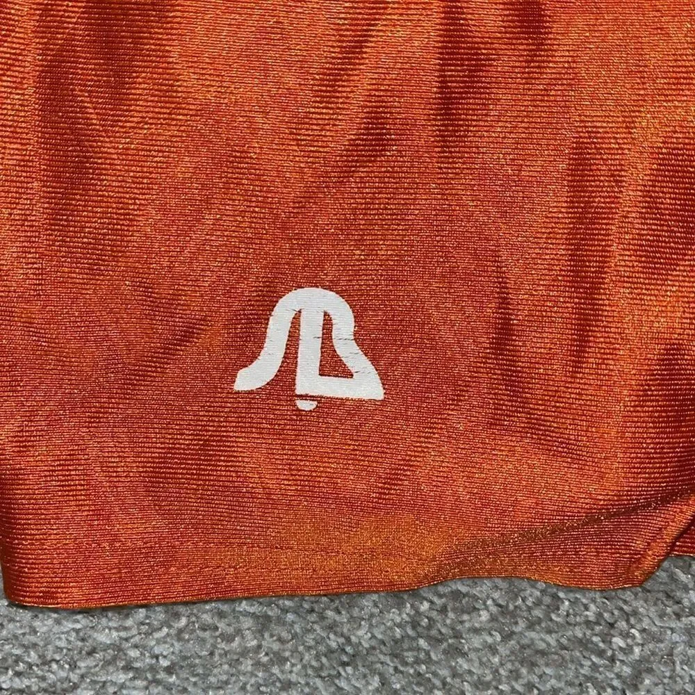 Vintage Clemson Tigers BIG Paw retro nylon practice mens 33 basketball shorts XL